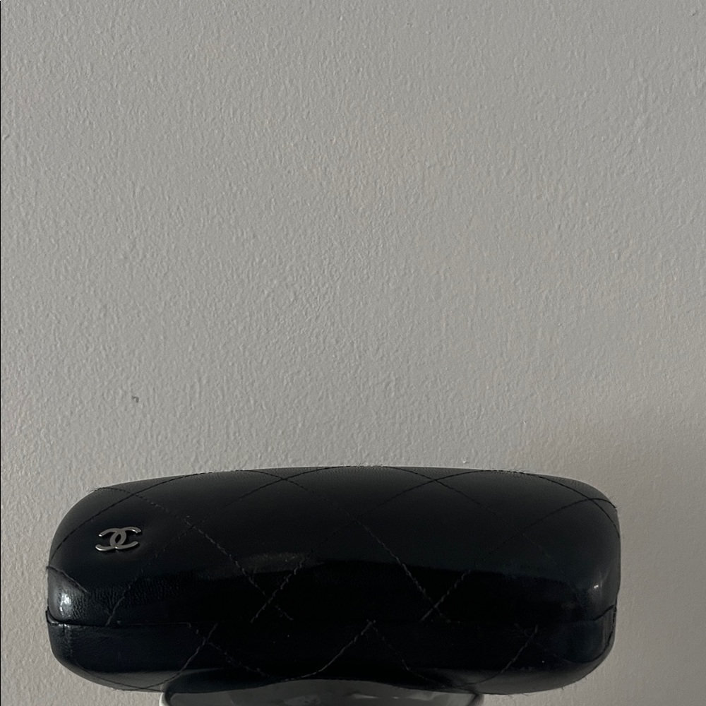 CHANEL Black Quilted Sunglasses Case